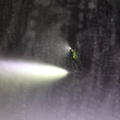 Skiing by night