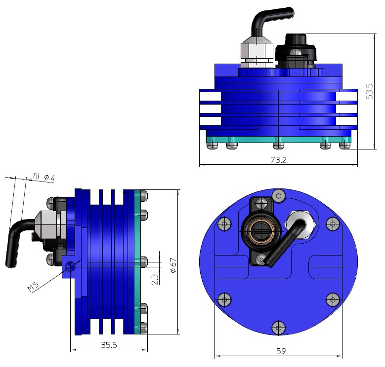 Encombrement lampe 2